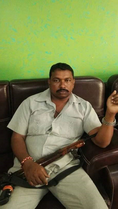 Gun man security guard